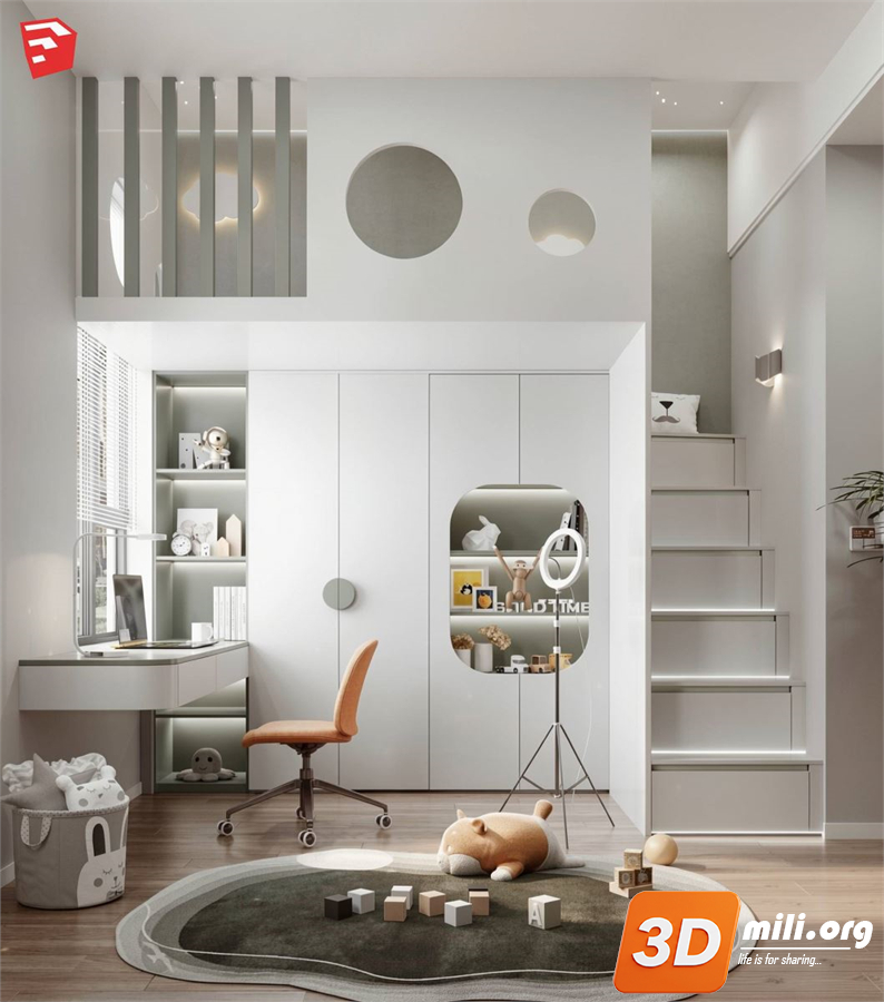 Children Room Scenes Skp FIles 